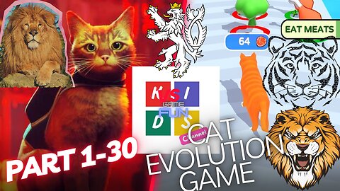 (Cat Evolution) Runner game level 1-30(test best funny games for children and teenagers)