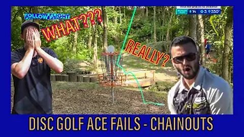 DISC GOLF ACE FAILS - CHAIN OUTS COMPILATION