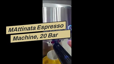 MAttinata Espresso Machine, 20 Bar Professional Espresso Maker Stainless Steel with Milk Frothe...