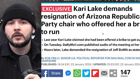 CONSPIRACY PROVEN TRUE, Kari Lake Offered BRIBE By GOP Chair Who Fears HE WILL BE ASSASINATED