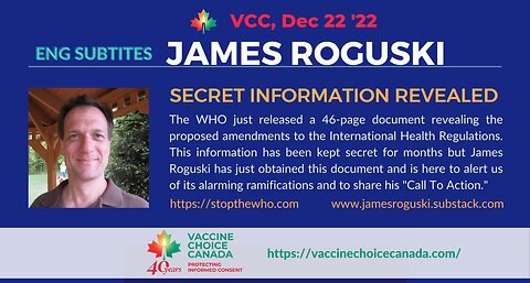 ENG SUBTITLES James Roguski - Secret Information Revealed