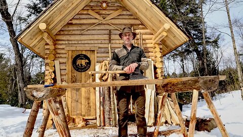 Mortise & Tenon Sawhorses at the Log Cabin, Is This Really Off Grid Living?