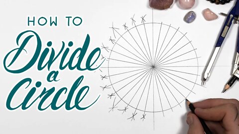 How to Divide a Circle Into Equal Parts WITHOUT a Protractor