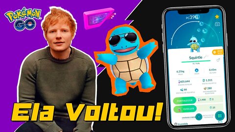 Squirtle de Óculos FINALMENTE DE VOLTA! TUDO SOBRE o Evento do Ed Sheeran no Pokémon GO