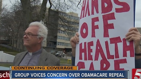Group Protests Repealing ACA