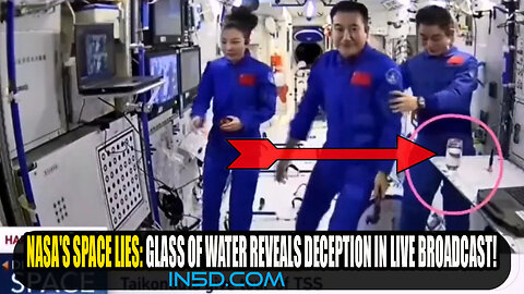 🚨🔥NASA's Space Lies: Glass of Water Reveals Deception in Live Broadcast!🚨🔥