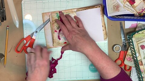 #5 DAY 4 Junk Journal Boot Camp- Four Flap Boxfold, Ribbon Sliders and more