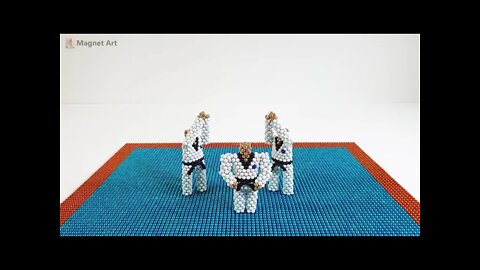 Arte com imã - Taekwondo stopmotion