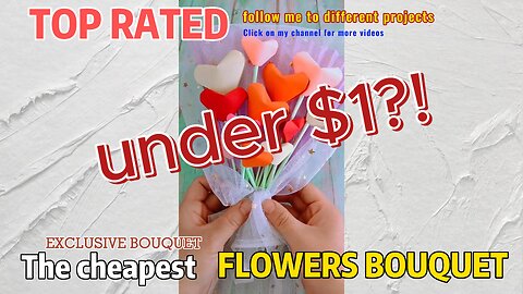 Make The Cheapest Flowers Bouquet