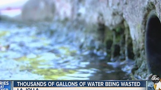 Thousands of gallons of water being wasted