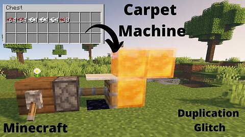 How to make Carpet machine in Minecraft || Duplication Glitch