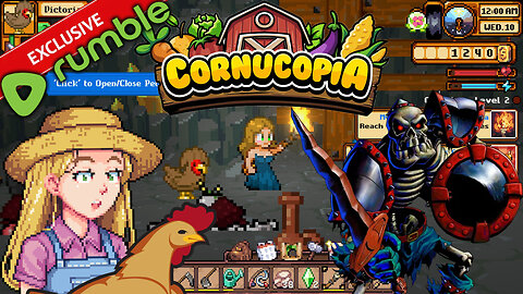 Cornucopia - Farm Girl & Chicken Fighting Monsters (Pixelart Farming RPG / Life Sim)