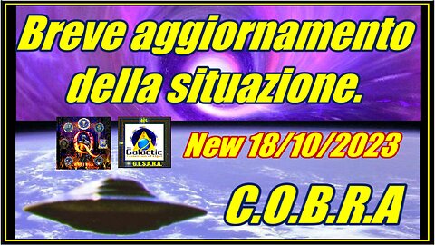 New 18/10/2023 Breve aggiornamento della situazione.