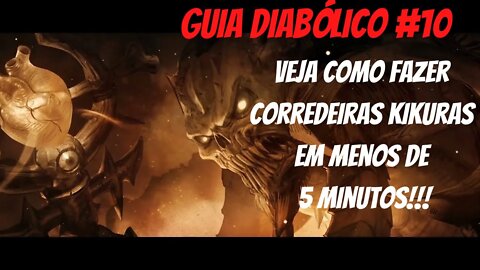 [PTBR] Diablo Immortal - Guia Diabólico #10 - Veja como fazer Corredeiras Kikuras em 5 minutinhos