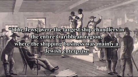 The Jewish Dominated Trans Atlantic Slave Trade