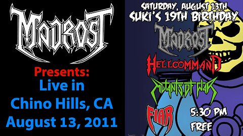 Madrost: Live in Chino Hills, CA - August 13, 2011