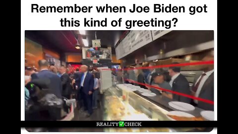PANDAMONIUM as Trump walks into a Pizza Parlor.