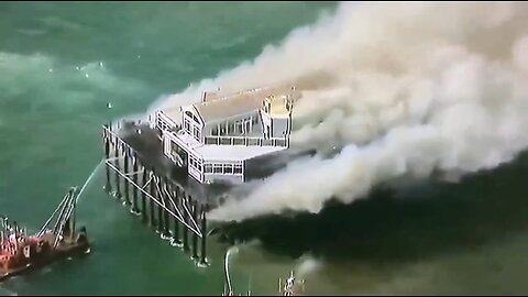 Massive Fire At Oceanside Pier In California