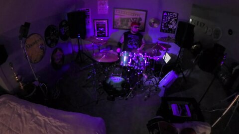 Round and round, Ratt Drum Cover By Dan Sharp