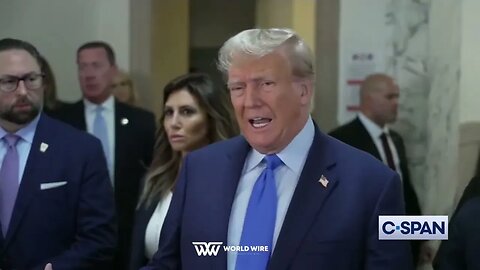 Former President Donald Trump Remarks Outside The New York City Courtroom-World-Wire