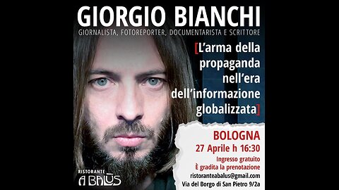 Bologna 27.04.2024 Giorgio Bianchi - Pt. 1