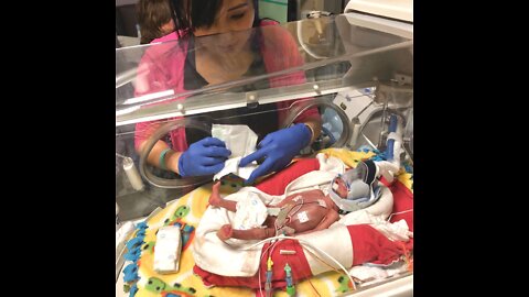 Stories: 11. Esther Sadler's story, mom of NICU baby, weighing 1 lb 14 oz.