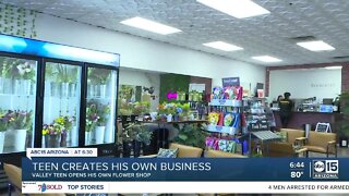 Valley teen opens his own flower shop