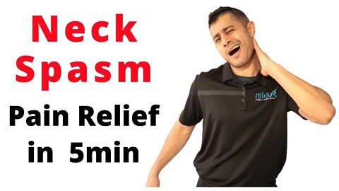 Neck Spasm pain relief in 5min