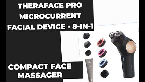 TheraFace PRO Microcurrent Facial Device - 8-in-1 Compact Face Massager