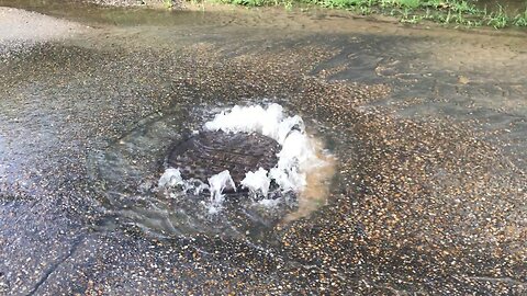 Sewage overflows into street in Prichard, Alabama ￼