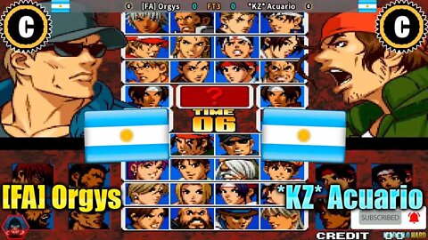 The King of Fighters '99 ([FA] Orgys Vs. *KZ* Acuario) [Argentina Vs. Argentina]