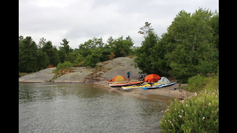 2018-07-28 Sea kayak weekend trip - Franklin Isl.-Big McCoy Isl.-Mink Isl.-Red Rock Lighthouse