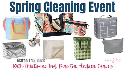 🌼Spring Cleaning Sale | Thirty-One Ind. Director Andrea Carver