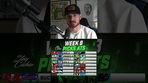 Week 8 NFL Picks against the spread! #nfl #nflnews #nflmemes #nflpicks #nflbets #nflbetting #week8nf