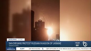 San Diegans protest war in Ukraine