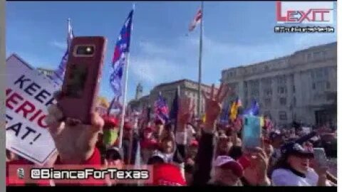 Bianca speaks to Million MAGA March in DC footage by Real Lexit