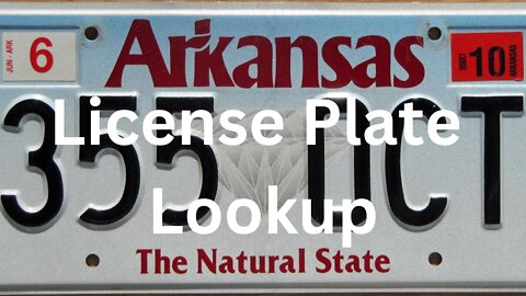 License Plate Lookup Arkansas