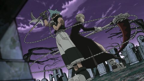 Soul Eater - Maka and BlackStar vs Sid