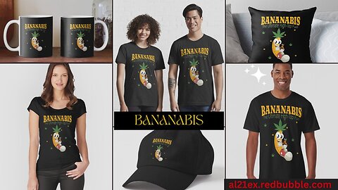 BANANABIS | WEED | CANNABIS | MARIJUANA | STONERS | WEED LOVERS T-SHIRTS & MERCH DESIGN