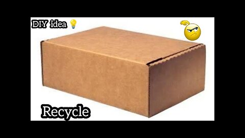 Waste Material Craft idea easy/craft using waste cardboard box/cardboard diy wall shelf