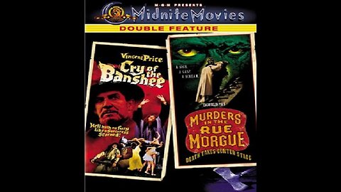 CRY OF THE BANSHEE 1970 & MURDERS IN THE RUE MORGUE 1971 Vincent Price British Classics DOUBLE FEATURE