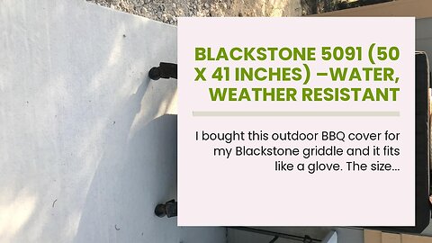 Blackstone 5091 (50 x 41 Inches) –Water, Weather Resistant Heavy Duty 600D Polyester Outdoor BB...