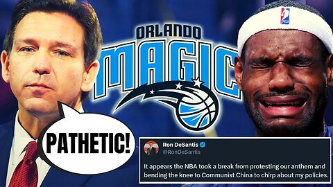 Ron DeSantis SLAMS Woke NBA After Players Association MELTDOWN Over Orlando Magic Donation
