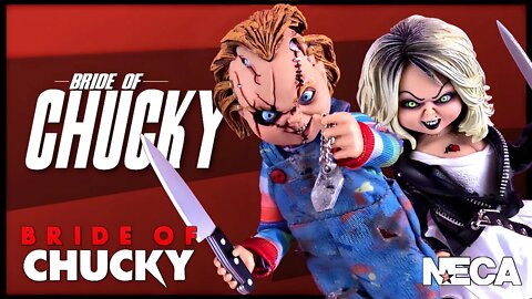 NECA Toys Bride Of Chucky Retro Cloth Chucky And Tiffany @The Review Spot