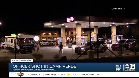 Officer shot in Camp Verde