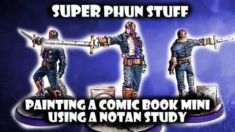 How to Create a Comic Book Style Mini using a Notan Study