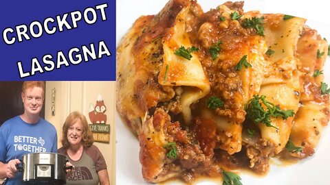 CROCKPOT LASAGNA | Oh Yes You Can | Cook With Me and Joseph