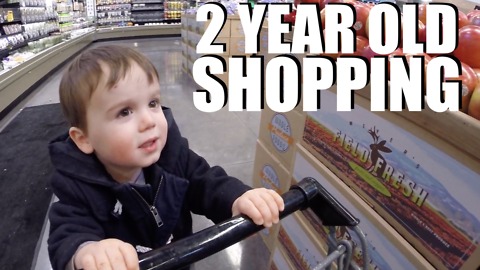 Two year old shopping at Whole Foods is the most adorable thing you'll see today