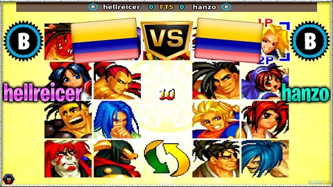 Samurai Shodown IV (hellreicer Vs. hanzo) [Colombia Vs. Colombia]