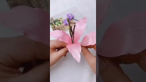 Handmade diy ribbon Paper flower home craft#handmade #DIY #foryou #flowers #gift #craft #handmade